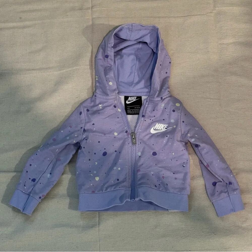 Nike purple hoodie‎ Purple Polkadot Cozycore size 18 months